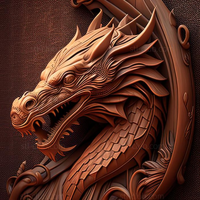 3D model st dragon (STL)